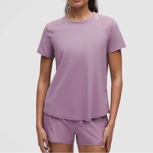 Lululemon Sculpt Short Sleeve Shirt in Lavender Lux